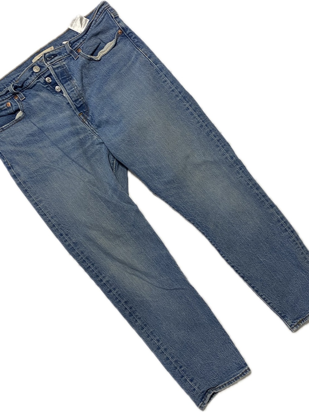 Wedgie Levi's Women's Straight Leg Jeans — Classic Blue Denim